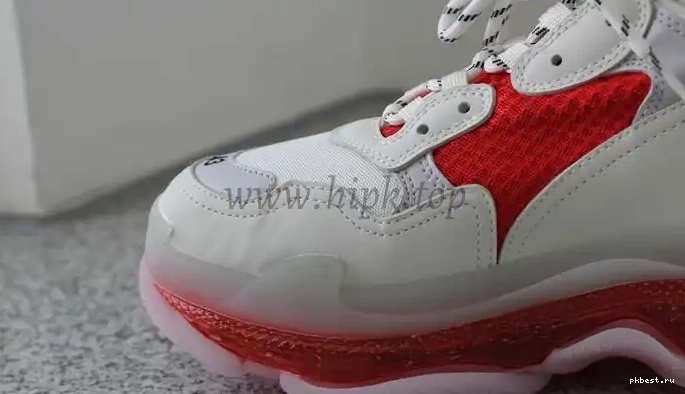 Red PK S SHIP READY SOLE White CLEAR TRIPLE TRAINER and GOD PARIS 19ss TO 0314