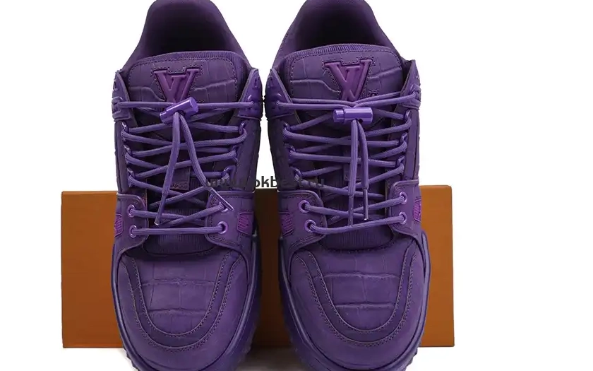 RETAIL Maxi purple LOUIS MATERIALS GOD VUITTON TO  Trainer SHIP PK READY 0319