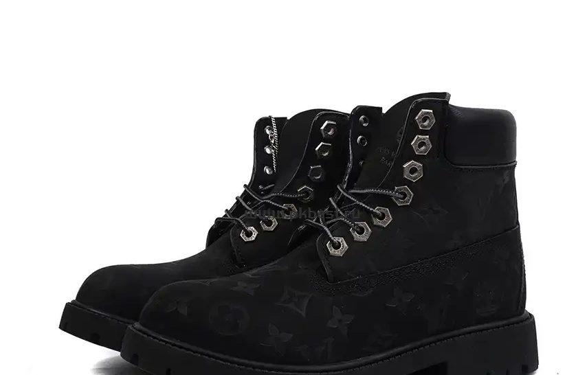 MATERIALS x READY RETAIL PK VUITTON TO Timberland Cow SHIP LOUIS leather black GOD 0314