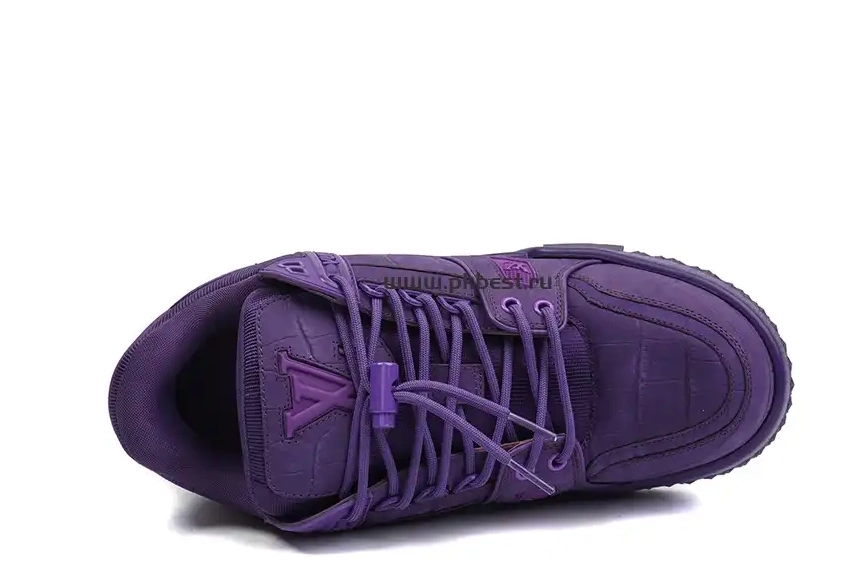 RETAIL Maxi purple LOUIS MATERIALS GOD VUITTON TO  Trainer SHIP PK READY 0319