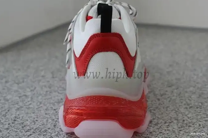 SOLE S TO TRIPLE PK GOD READY White 19ss SHIP PARIS and CLEAR Red TRAINER 0317