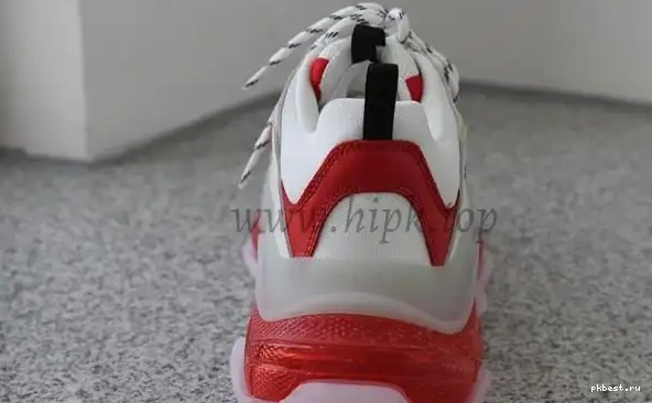 Red PK S SHIP READY SOLE White CLEAR TRIPLE TRAINER and GOD PARIS 19ss TO 0314