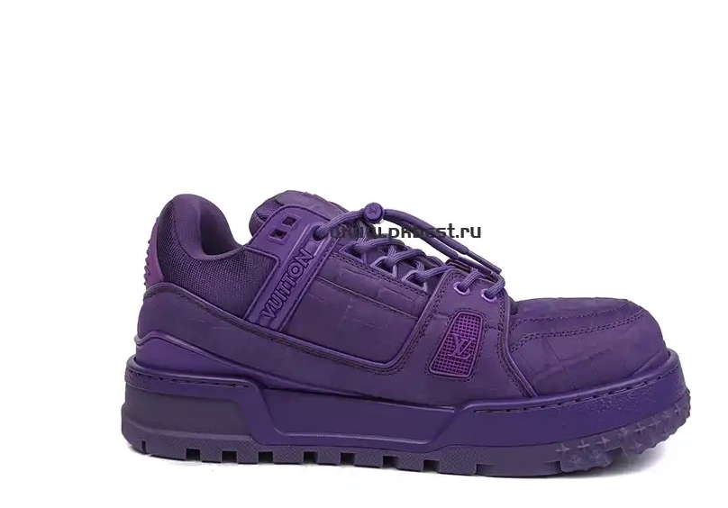 RETAIL Maxi purple LOUIS MATERIALS GOD VUITTON TO  Trainer SHIP PK READY 0319