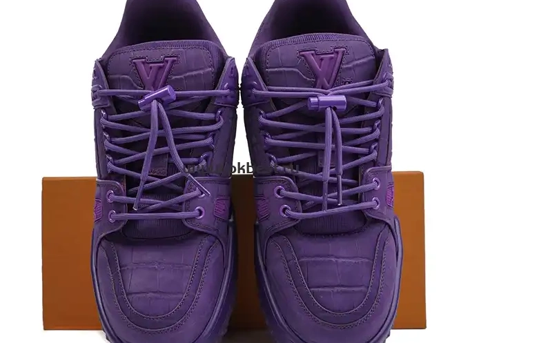 RETAIL Maxi purple LOUIS MATERIALS GOD VUITTON TO  Trainer SHIP PK READY 0319