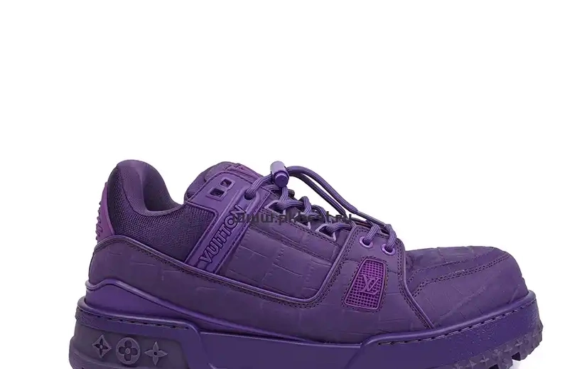 RETAIL Maxi purple LOUIS MATERIALS GOD VUITTON TO  Trainer SHIP PK READY 0319