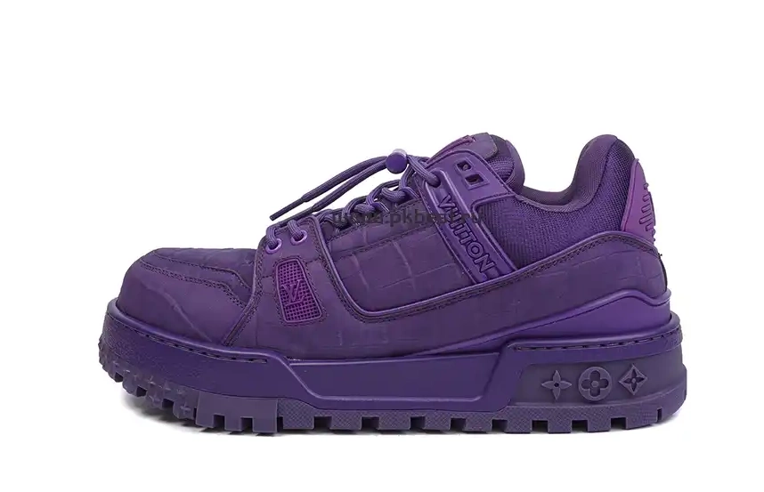 RETAIL Maxi purple LOUIS MATERIALS GOD VUITTON TO  Trainer SHIP PK READY 0319