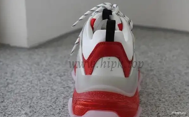 SOLE S TO TRIPLE PK GOD READY White 19ss SHIP PARIS and CLEAR Red TRAINER 0317