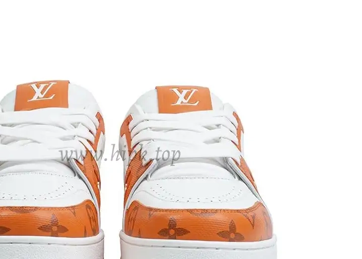 Trainer ship retail Vuitton Signature White ready Louis to materials god LV #54 orange PK 0315