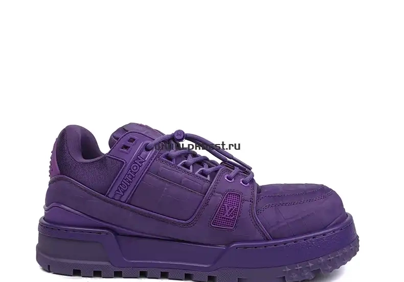 RETAIL Maxi purple LOUIS MATERIALS GOD VUITTON TO  Trainer SHIP PK READY 0319