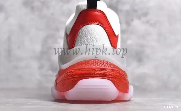 SOLE S TO TRIPLE PK GOD READY White 19ss SHIP PARIS and CLEAR Red TRAINER 0317