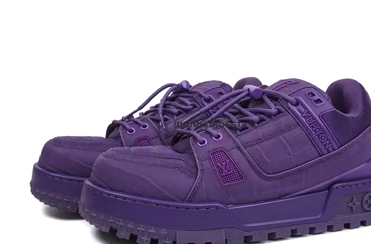 RETAIL Maxi purple LOUIS MATERIALS GOD VUITTON TO  Trainer SHIP PK READY 0319