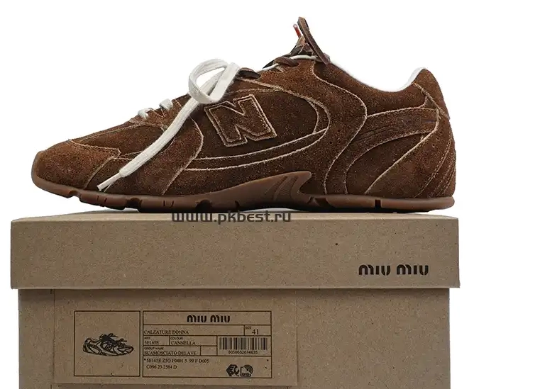 SL x MIU RETAIL New Balance PK MATERIALS Dark NB READY GOD 530 brown MIU TO SHIP 0318