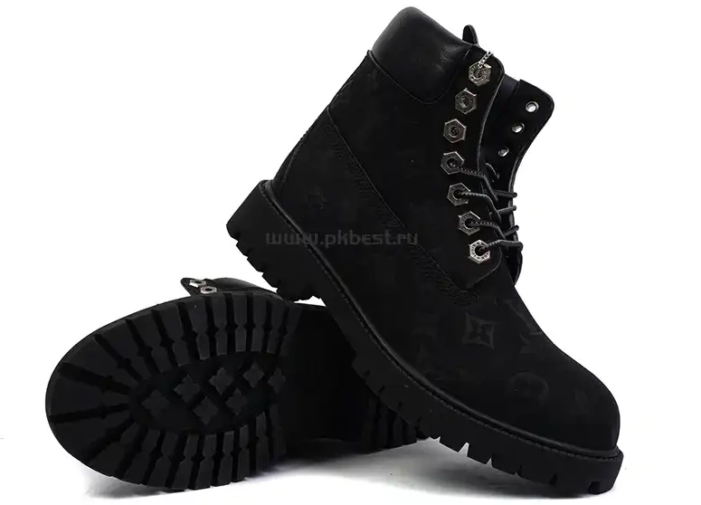 MATERIALS x READY RETAIL PK VUITTON TO Timberland Cow SHIP LOUIS leather black GOD 0314