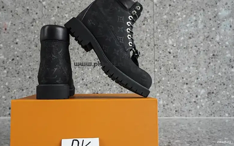 MATERIALS x READY RETAIL PK VUITTON TO Timberland Cow SHIP LOUIS leather black GOD 0314