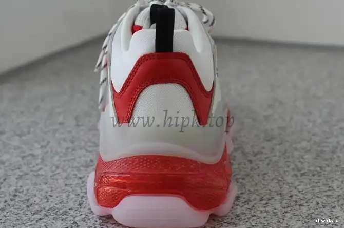 Red PK S SHIP READY SOLE White CLEAR TRIPLE TRAINER and GOD PARIS 19ss TO 0314