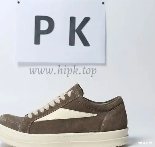 PK GOD TO Milk Sneaks Rick RETAIL Jumbo Black Low READY Padded SHIP Lace Owens MATERIALS 0316