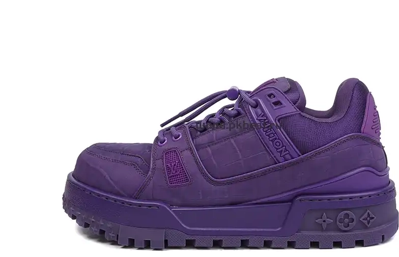 RETAIL Maxi purple LOUIS MATERIALS GOD VUITTON TO  Trainer SHIP PK READY 0319