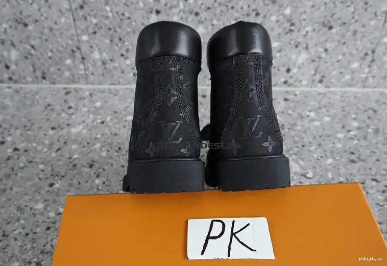 MATERIALS x READY RETAIL PK VUITTON TO Timberland Cow SHIP LOUIS leather black GOD 0314