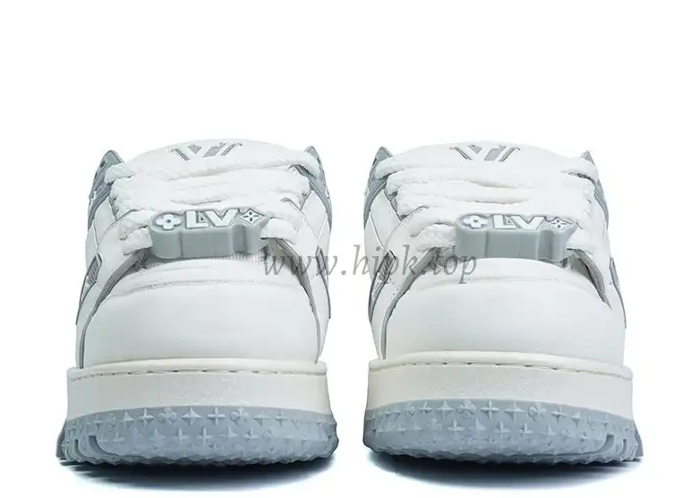 Maxi MATERIALS Grey Vuitton SHIP Trainer RETAIL READY TO God White PK Louis 0316