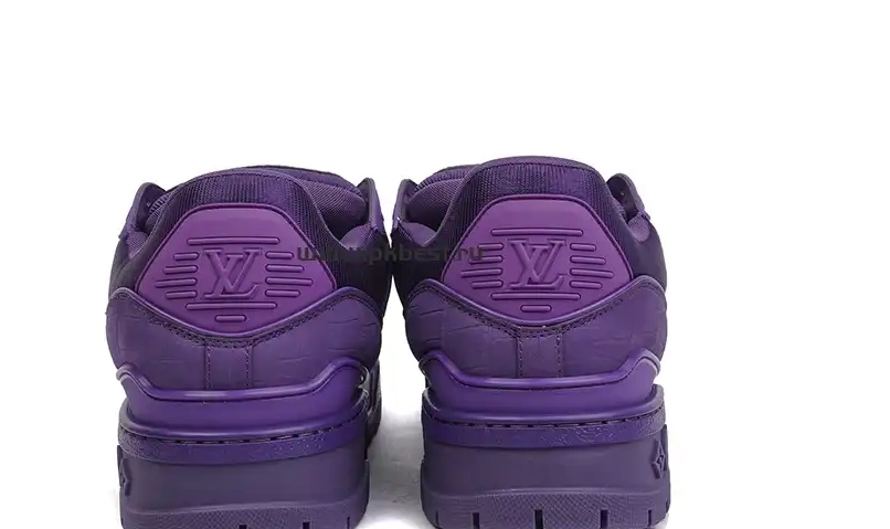 RETAIL Maxi purple LOUIS MATERIALS GOD VUITTON TO  Trainer SHIP PK READY 0319