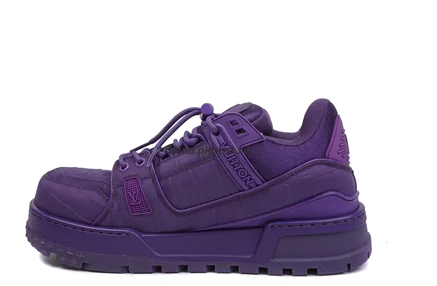 RETAIL Maxi purple LOUIS MATERIALS GOD VUITTON TO  Trainer SHIP PK READY 0319