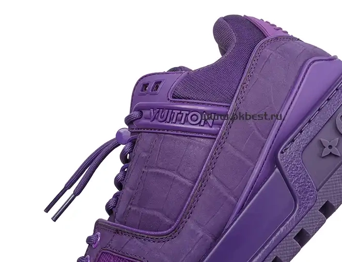 RETAIL Maxi purple LOUIS MATERIALS GOD VUITTON TO  Trainer SHIP PK READY 0319