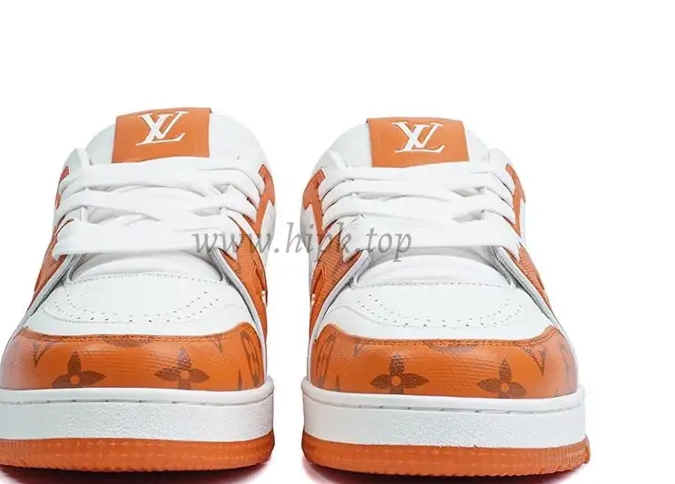 Trainer ship retail Vuitton Signature White ready Louis to materials god LV #54 orange PK 0315