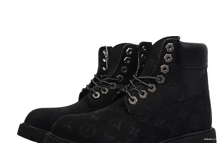 MATERIALS x READY RETAIL PK VUITTON TO Timberland Cow SHIP LOUIS leather black GOD 0314