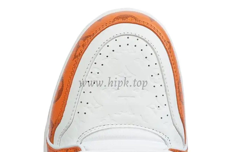 Trainer ship retail Vuitton Signature White ready Louis to materials god LV #54 orange PK 0315