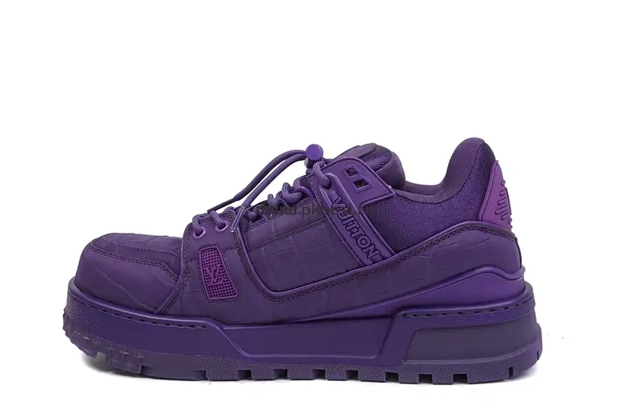 RETAIL Maxi purple LOUIS MATERIALS GOD VUITTON TO  Trainer SHIP PK READY 0319