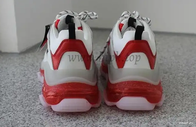 Red PK S SHIP READY SOLE White CLEAR TRIPLE TRAINER and GOD PARIS 19ss TO 0314