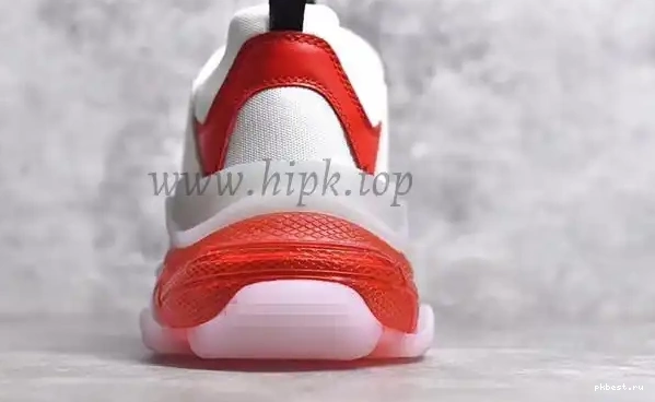 Red PK S SHIP READY SOLE White CLEAR TRIPLE TRAINER and GOD PARIS 19ss TO 0314