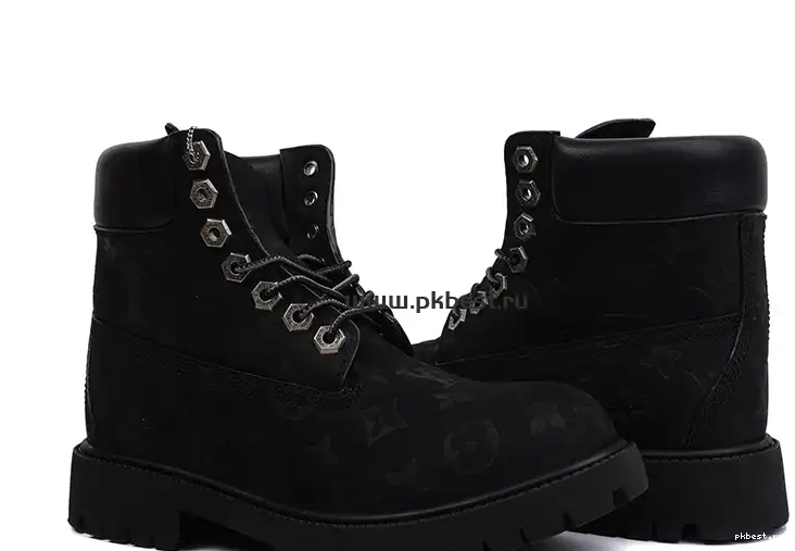 MATERIALS x READY RETAIL PK VUITTON TO Timberland Cow SHIP LOUIS leather black GOD 0314