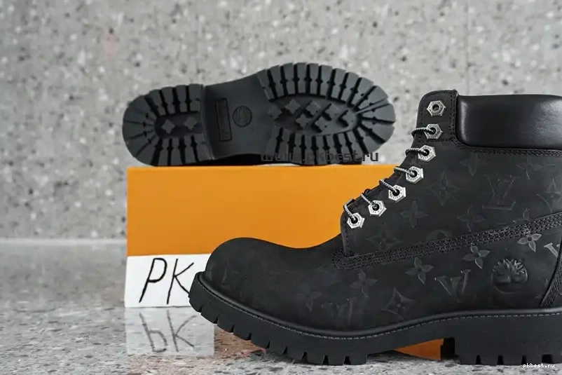 MATERIALS x READY RETAIL PK VUITTON TO Timberland Cow SHIP LOUIS leather black GOD 0314