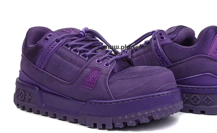 RETAIL Maxi purple LOUIS MATERIALS GOD VUITTON TO  Trainer SHIP PK READY 0319